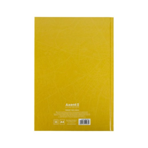 Канцелярська книга Axent Courage А4, 96 аркушів, клітинка, жовта (8422-552-A)
