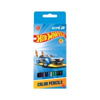 Олівці кольорові Kite Hot Wheels двосторонні, 12 шт. 24 кольори (HW25-054)