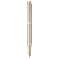 Ручка пір'яна Parker IM 17 Professionals Monochrome Champagne  FP F (28 211)