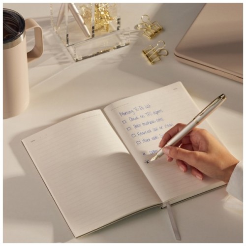 Ручка пір'яна Parker IM 17 Professionals Monochrome Champagne  FP F (28 211)