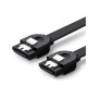 Кабель для передачі даних SATA 3 Data Cable 0.5m US217 Black Ugreen (30796)