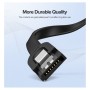 Кабель для передачі даних SATA 3 Data Cable 0.5m US217 Black Ugreen (30796)