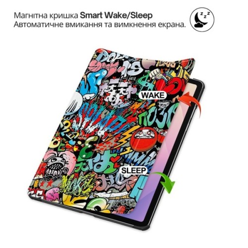 Чохол до планшета BeCover Smart Case Samsung Galaxy Tab S11 (SM-X730/X736) 11.0" Graffiti (714655)