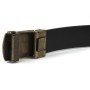Ремінь Vintage Чоловічий із зернистою пряжкою автомат Коричневий (20273)