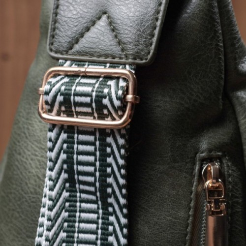 Сумка Vintage З екошкіри Зелена (22745)