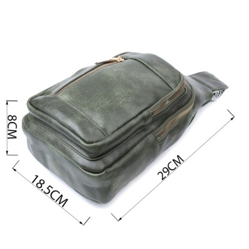 Сумка Vintage З екошкіри Зелена (22745)