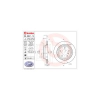 Гальмівний диск Brembo 09.6841.11