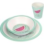 Тарілка дитяча Canpol babies So Cool бамбуковий 3 предмети Рожевий (9/226_pin)