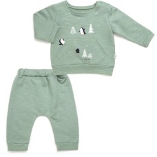 Набір дитячого одягу Tongs з пінгвінами (3565-74B-olive)