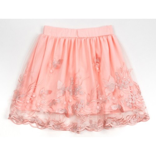 Спідниця дитяча Breeze фатинова з вишивкою (14197-128G-peach)