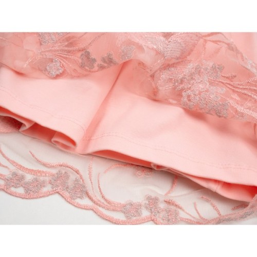 Спідниця дитяча Breeze фатинова з вишивкою (14197-128G-peach)
