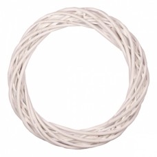 Різдвяний вінок YES! Fun ротанговий білий 20 см (974265)