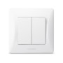 Вимикач Videx BINERA 2кл білий (VF-BNSW2-W)