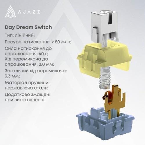 Клавіатура Ajazz AK650 Day Dream Switch Gradient USB UA Black (AK650-DD-BG)