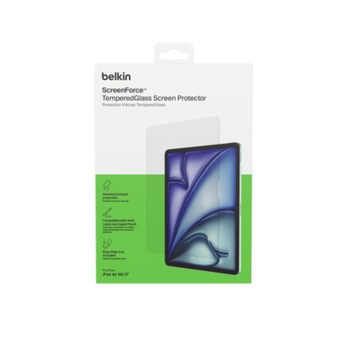 Скло захисне Belkin TemperedGlass iPad Air 11 (2024 M2/2025 M3) (OVI007HQ)