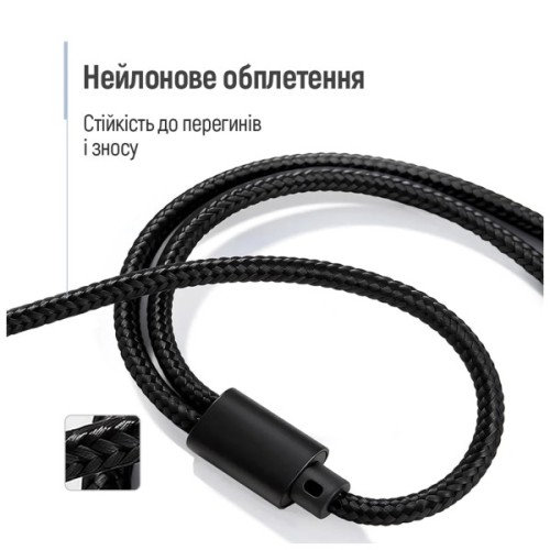 Перехідник ColorWay 3.5мм AF to 2*3.5мм AM, 1m (CW-AD-J2MJ)