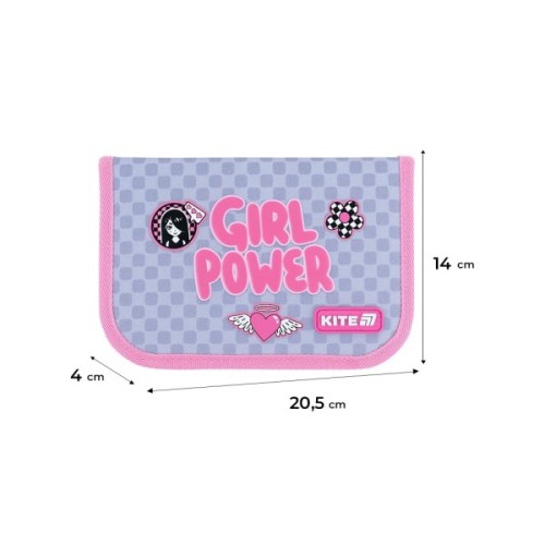 Пенал Kite Girl's Power 621, без наповнення, 1 відділення, 1 відворот (K26-621-5)