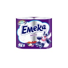 Туалетний папір Emeka Paradise 3 шари 4 рулони (3800024026508)