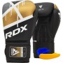 Боксерські рукавички RDX F7 Ego Black Golden 12 унцій (BGR-F7BGL-12oz)