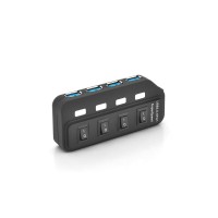 Концентратор Voltronic USB 3.0 to 4xUSB 0.6m with switches (YT-3H4S/2TB)