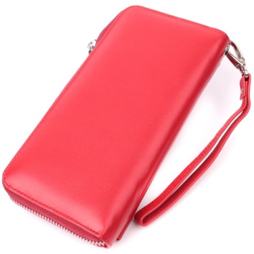 Гаманець ST Leather З натуральної шкіри Червоний (22530)