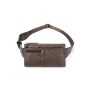 Сумка Vintage На пояс Коричнева (14736)