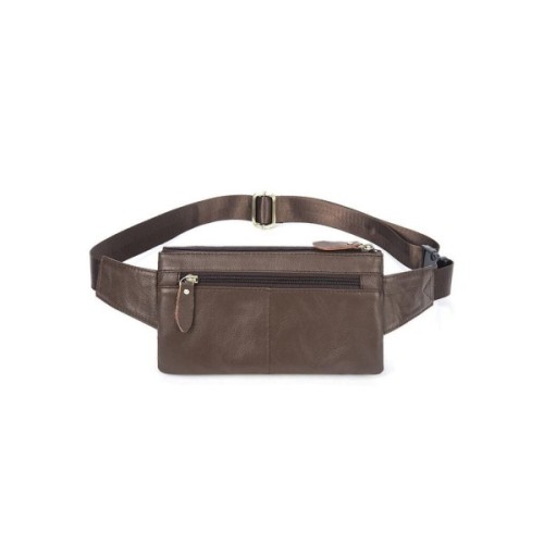 Сумка Vintage На пояс Коричнева (14736)
