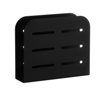 Серветниця Ardesto Midori 15х4х12.5см, метал, чорна (AR0910B)