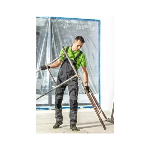 Напівкомбінезон робочий Hoegert LEMBERG HT5K801-1-2XL 65% поліестер/35% бавовна темно-сірий, 2XL (56) (HT5K801-1-2XL)