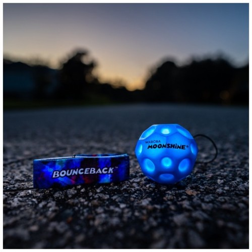 М'яч дитячий Waboba ball 331C04_A LED Bounceback x Returning moon in Blister (BLUE) (840001933102)