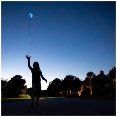 М'яч дитячий Waboba ball 331C04_A LED Bounceback x Returning moon in Blister (BLUE) (840001933102)