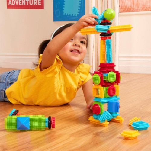 Конструктор Battat серії Bristle Blocks - Будівельник, 56 деталей (BT3070Z)