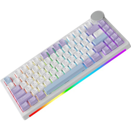 Клавіатура Ajazz AK820 V2 Coconut Flake Switch Wireless/Bluetooth/USB UA Purple/White/Blue (AK820-V2-CF-PWB)