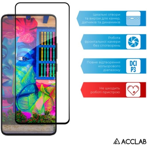 Скло захисне ACCLAB Full Glue Xiaomi Redmi Note 13 Pro Plus 5G Black (1283126583827)
