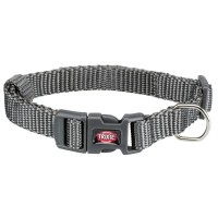 Нашийник для тварин Trixie Premium нейлон M–L: 35–55 см/20 мм графітовий (4053032020450)