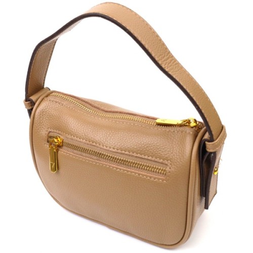 Сумка Vintage З натуральної шкіри Бежева (22128)