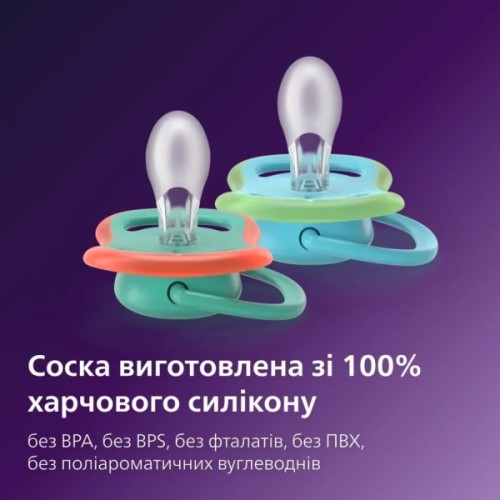 Пустушка Philips AVENT Ultra Air 6-18 місяців 2 шт (SCF087/11)