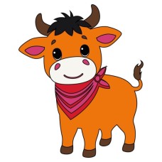 Картина по номерам ArtCraft Бичок 25х30 см (15108-AC)