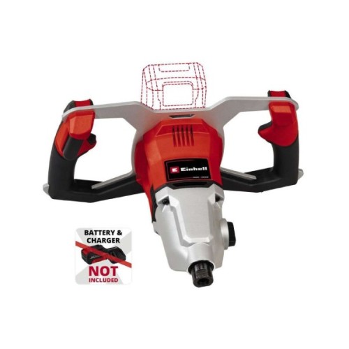 Міксер будівельний Einhell TP-MX 18-2 Li BL - Solo, PXC, 18В, 450/720об/хв, М14, 60Нм (без АКБ та ЗП) (4258770)
