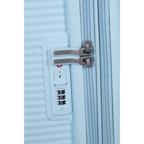 Валіза American Tourister Soundbox 71.5/81 л пастельно-блакитна (32G*22002)