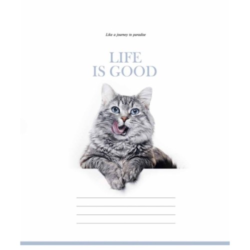 Зошит Школярик Life is good 48 аркушів клітинка (048-3670K)