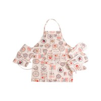 Фартух MirSon Набір №218 - Cream services дві прихватки + дві рукавички-прихватки + фартух (2200006754480)