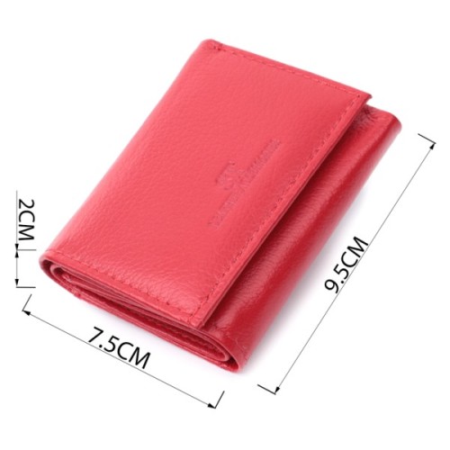 Гаманець ST Leather З натуральної шкіри Червоний (22741)