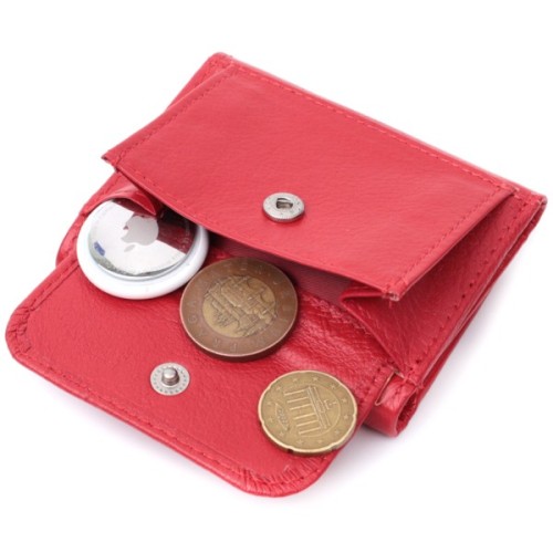 Гаманець ST Leather З натуральної шкіри Червоний (22741)