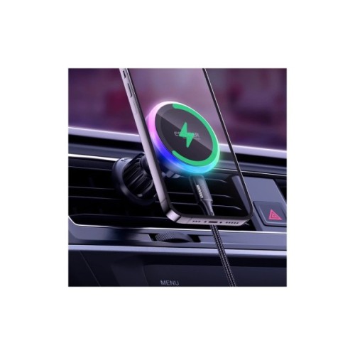 Універсальний автотримач Essager Neon magnetic wireless charger car bracket beak hook+paste (EZJCX-NH01-Z)