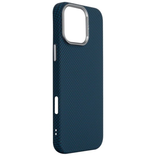 Чохол до мобільного телефона Armorstandart LikeCarbon2 MagCase Apple iPhone 16 Pro Max Kevlar Dark Blue (ARM88593)