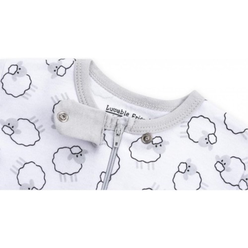 Чоловічок дитячий Luvable Friends на кнопочках з овечками (83167.W.3-6)