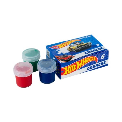 Гуашеві фарби Kite Hot Wheels 6 кольорів, 20 мл (HW23-062)