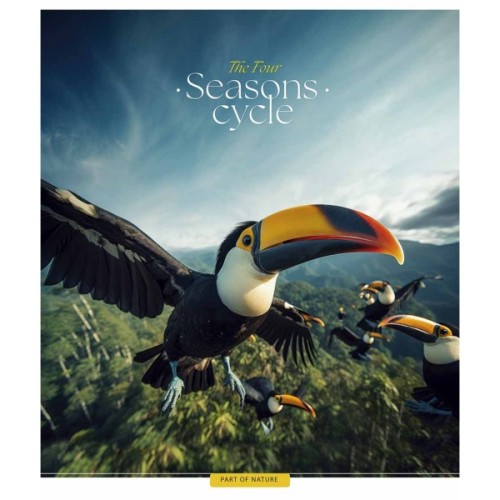 Зошит Школярик Four seasons 36 аркушів клітинка (036-3403K)