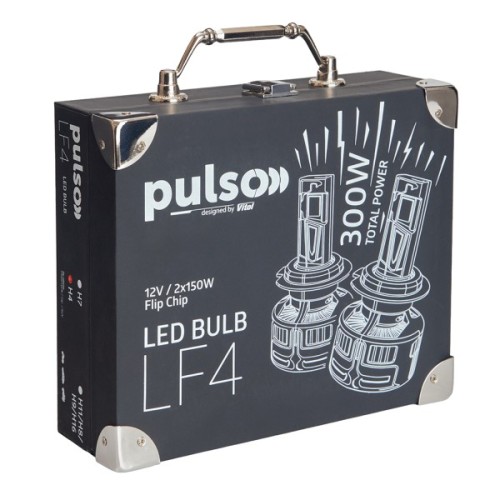 Автолампа PULSO LF4-H4-H/L/Flip Chip/12V/300W/100000Lm/6000k (LF4-H4)